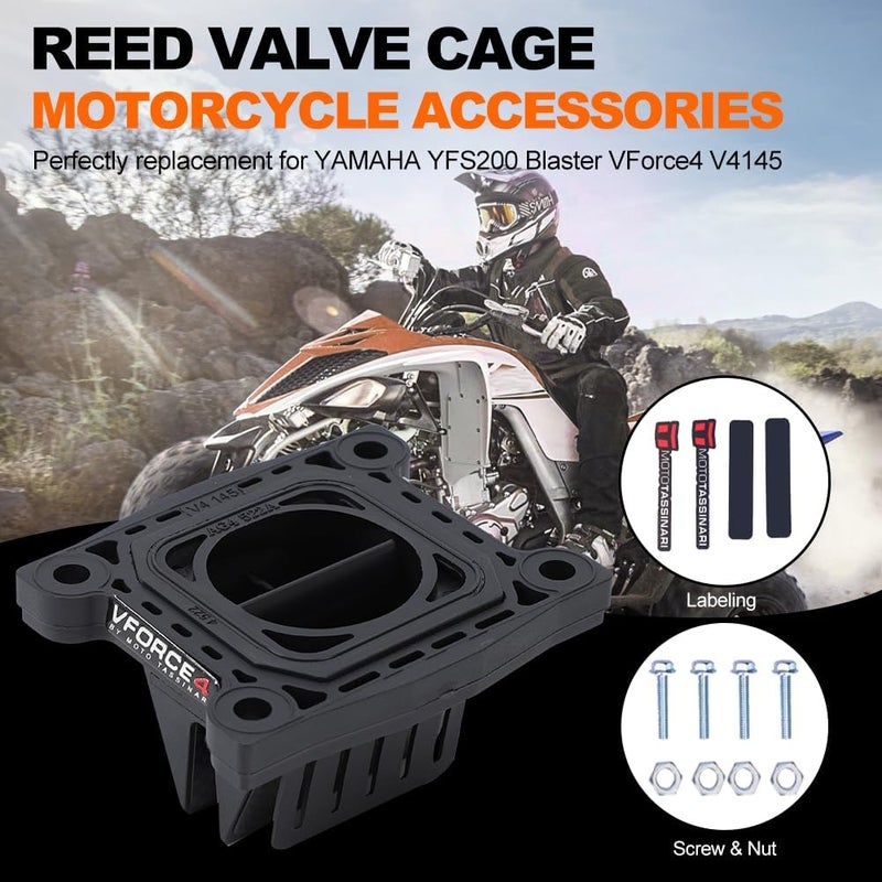 Aramox V4145 Black ABS Valve, Powersports Valve Parts, Direct Replacement for YFS200 V4145 - Image 2
